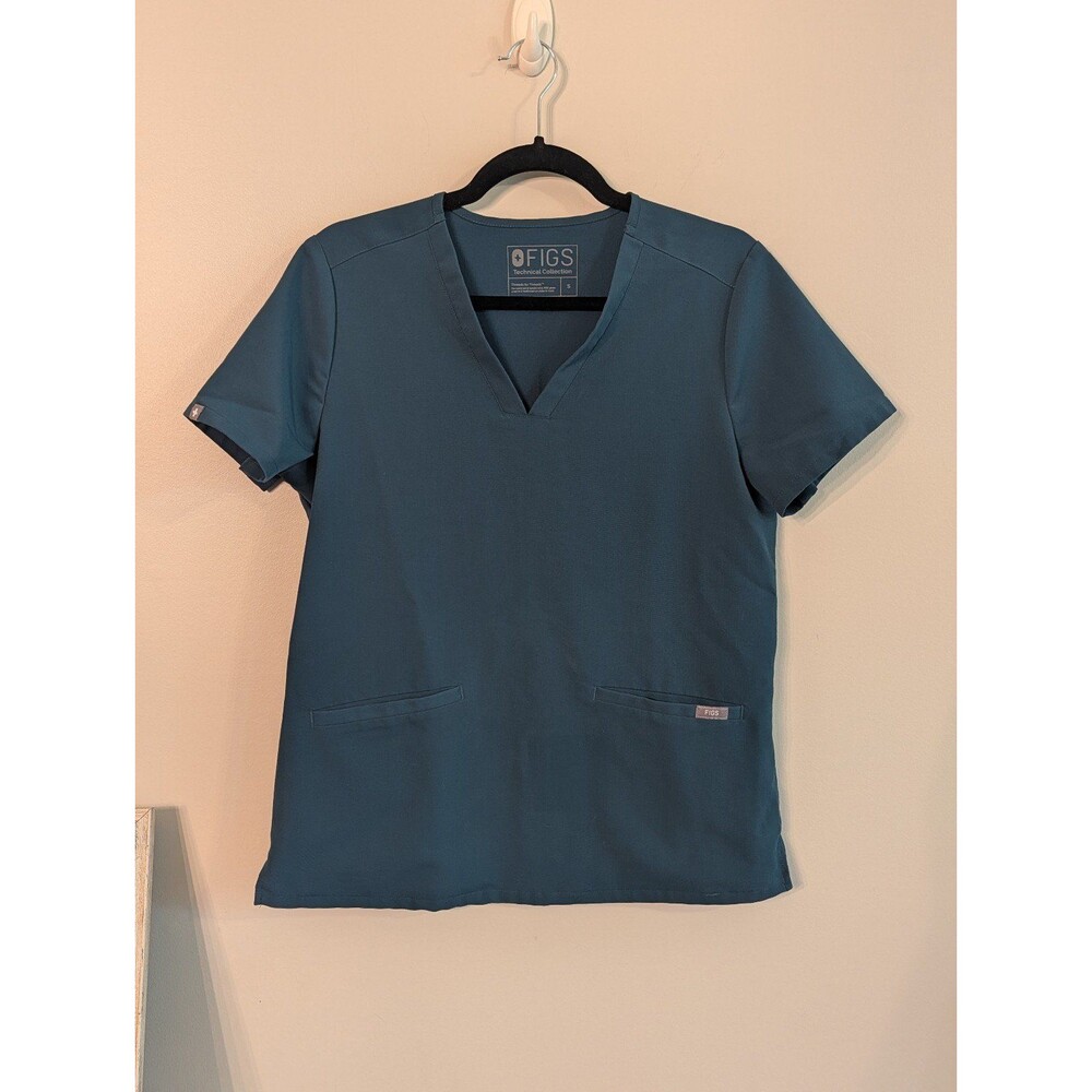 Figs Two Pocket Scrub Top Small